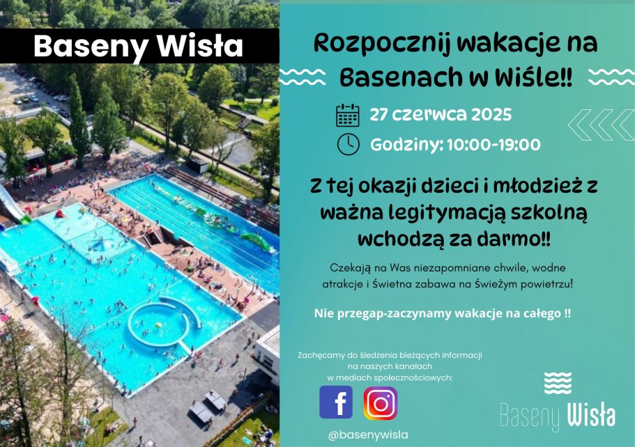 Rozpoczęcie wakacji na basenach